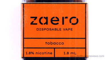 Zaeros Disposable Vape Tobacco